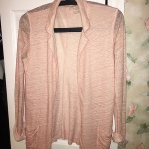 European linen blazer - light pink